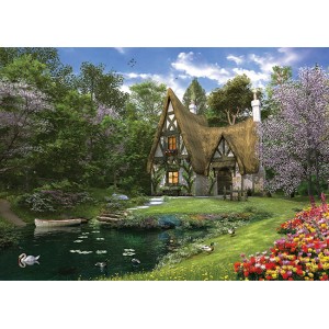 3000 κομμάτια SPRING LAKE COTTAGE *ΧΤΥΠΗΜΕΝΟ ΚΟΥΤΙ*