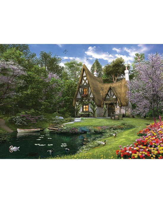3000 κομμάτια SPRING LAKE COTTAGE *ΧΤΥΠΗΜΕΝΟ ΚΟΥΤΙ*