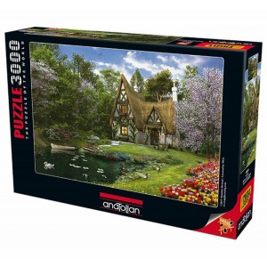 3000 κομμάτια SPRING LAKE COTTAGE *ΧΤΥΠΗΜΕΝΟ ΚΟΥΤΙ*