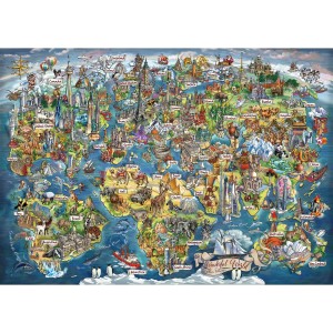 3000 κομμάτια WONDERFUL WORLD MAP
