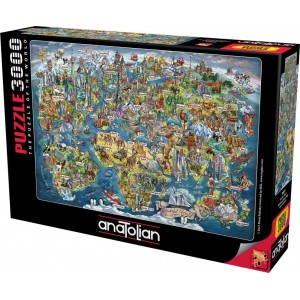 3000 κομμάτια WONDERFUL WORLD MAP