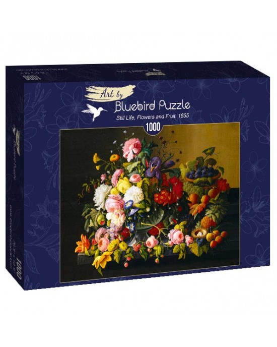 1000 κομμάτια STILL LIFE, FLOWERS AND FRUIT, 1855