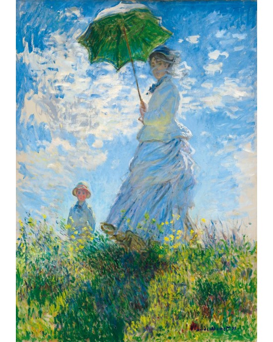 1000 κομμάτια WOMAN WITH A PARASOL - MADAME MONET AND HER SON
