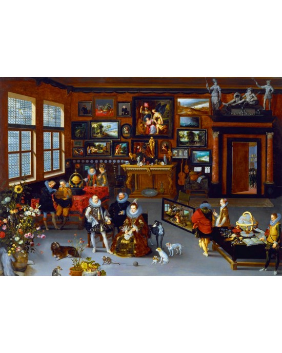 1000 κομμάτια THE ARCHDUMES ALBERT AND ISABELLA VISITING A COLLECTOR'S CABINET, 1623