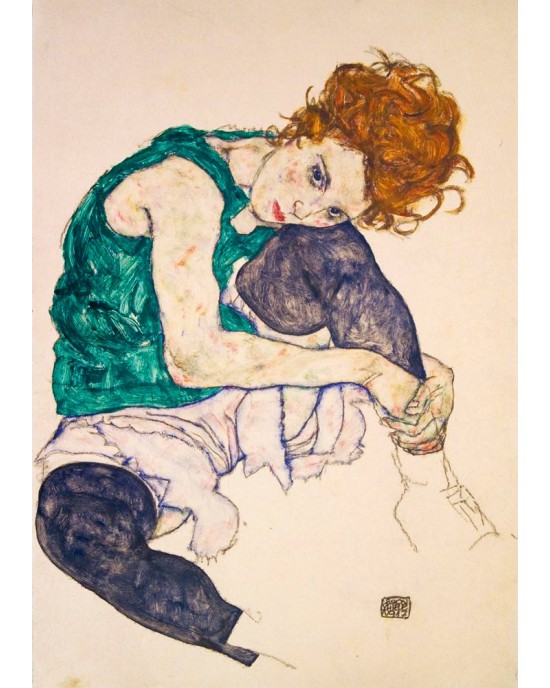 1000 κομμάτια SEATED WOMAN WITH LEGS DRAWN UP, 1917