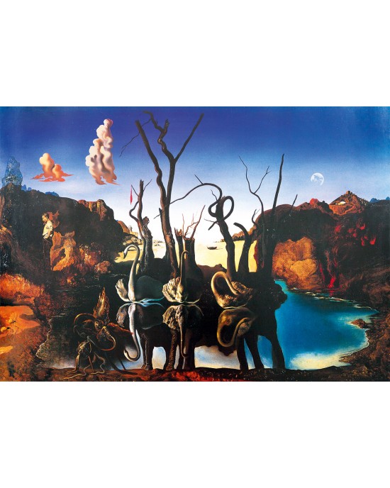 1000 κομμάτια SWANS REFLECTING ELEPHANTS, 1937