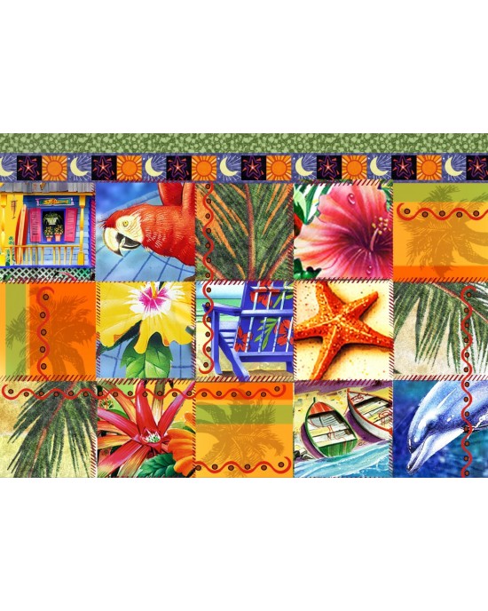 1500 κομμάτια TROPICAL QUILT MOSAIC