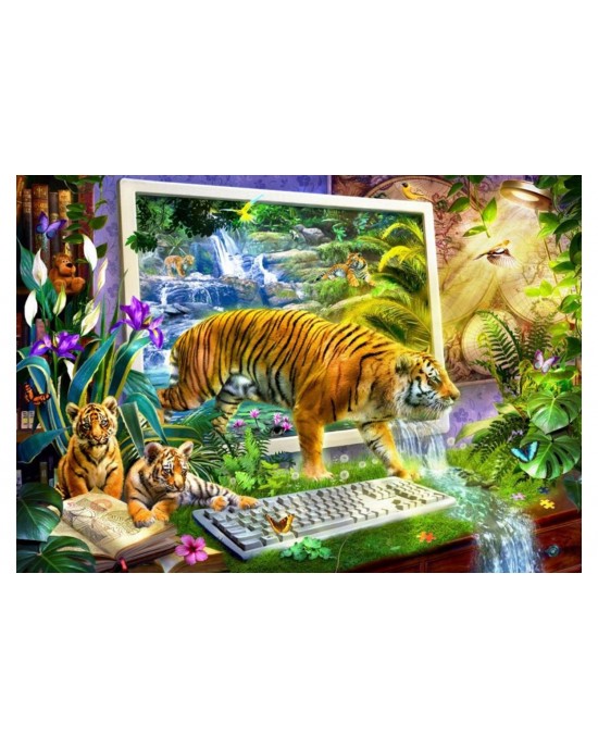 1500 κομμάτια TIGER COMING TO LIFE