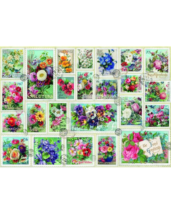 2000 κομμάτια STAMP FLOWER COLLECTION