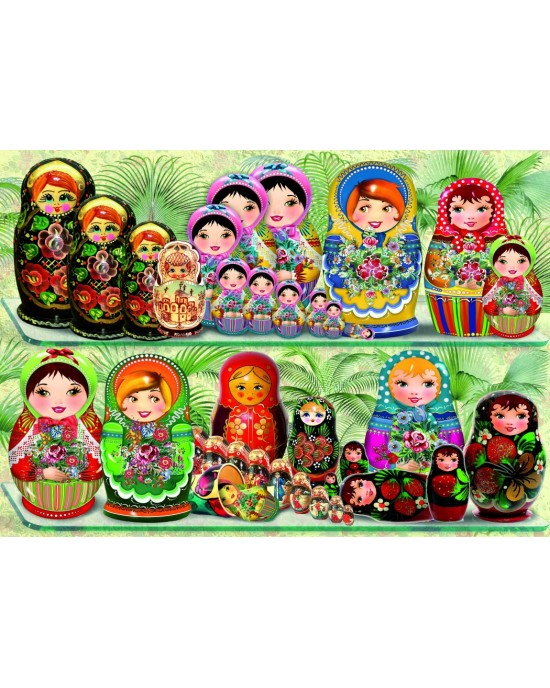 1000 κομμάτια MATRYOSHKA DOLLS