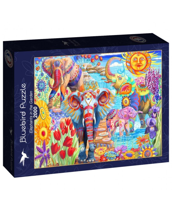 2000 κομμάτια ELEPHANTS IN THE GARDEN