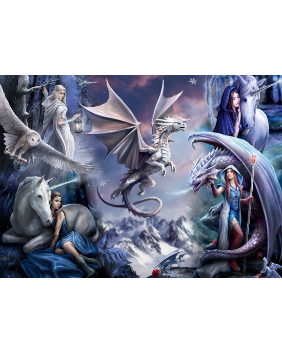 1500 κομμάτια SILVER DRAGON COLLAGE