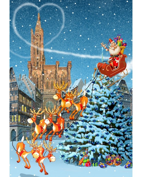 1000 κομμάτια SANTA OVER STRASBOURG