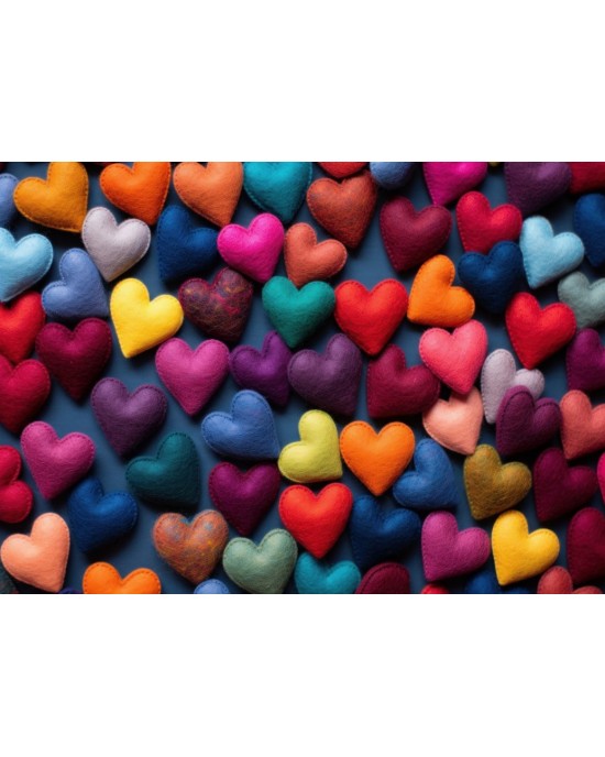 500 κομμάτια MULTICOLOR HEARTS
