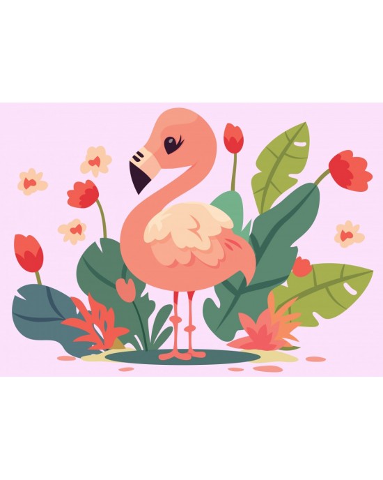 12 κομμάτια MY BEAUTIFUL PINK FLAMENGO