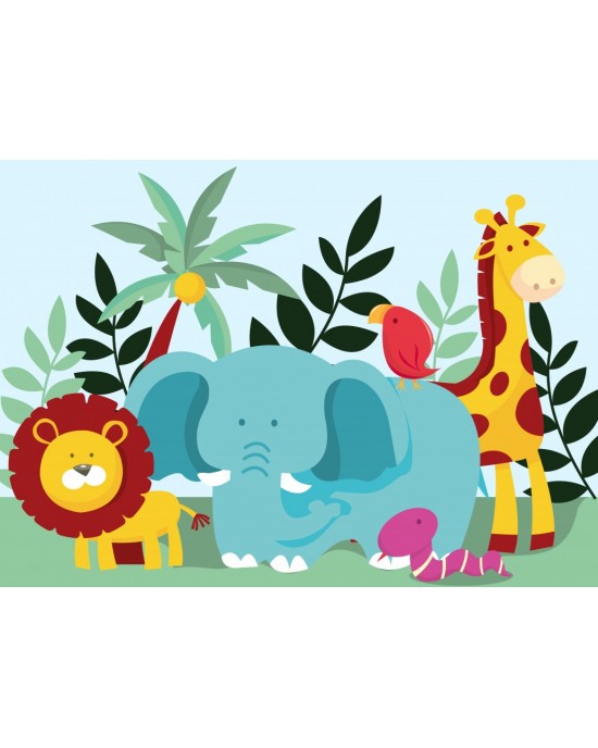 12 κομμάτια ANIMALS OF THE SAVANNAH