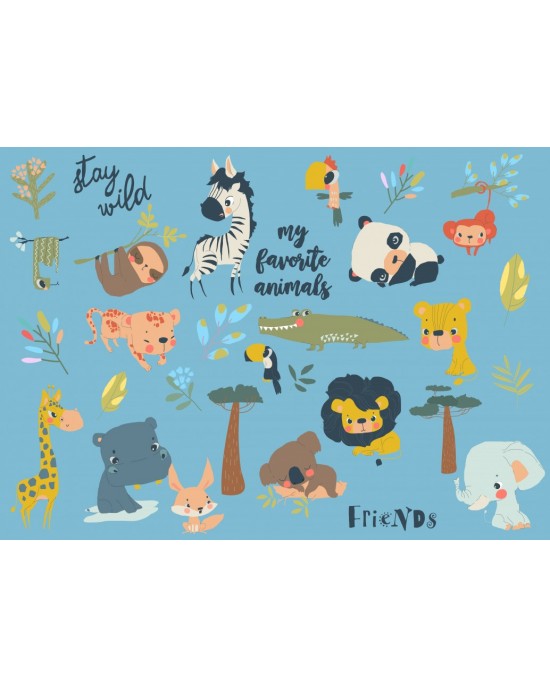 24 μεγάλα κομμάτια MY FAVORITE ANIMALS