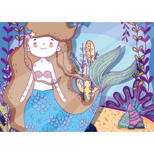 24 μεγάλα κομμάτια LITTLE BEAUTIFUL MERMAID