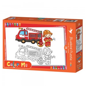 24 μεγάλα κομμάτια COLOR ME - FIREFIGHTER