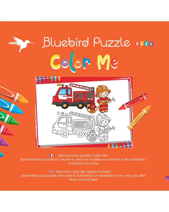 24 μεγάλα κομμάτια COLOR ME - FIREFIGHTER