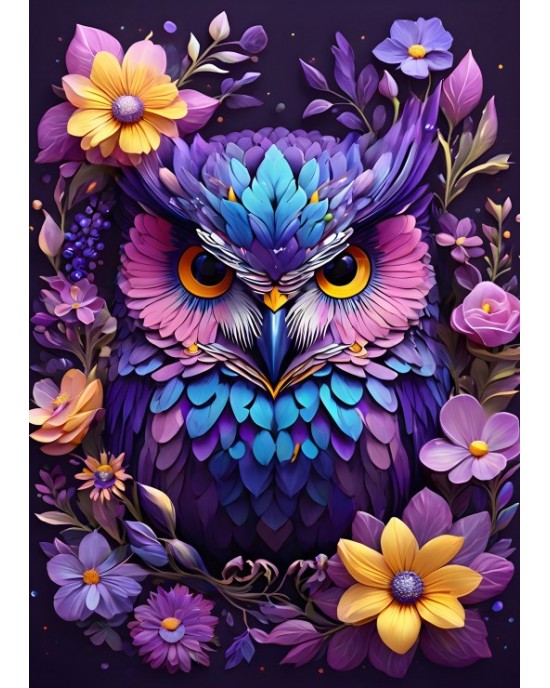 300 κομμάτια FLOWERS AND OWL