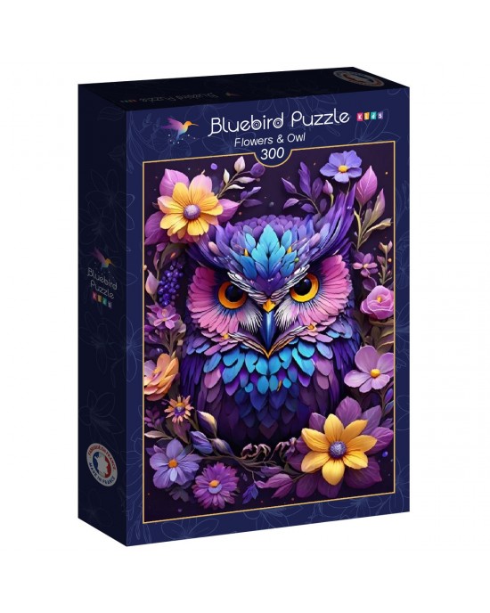 300 κομμάτια FLOWERS AND OWL