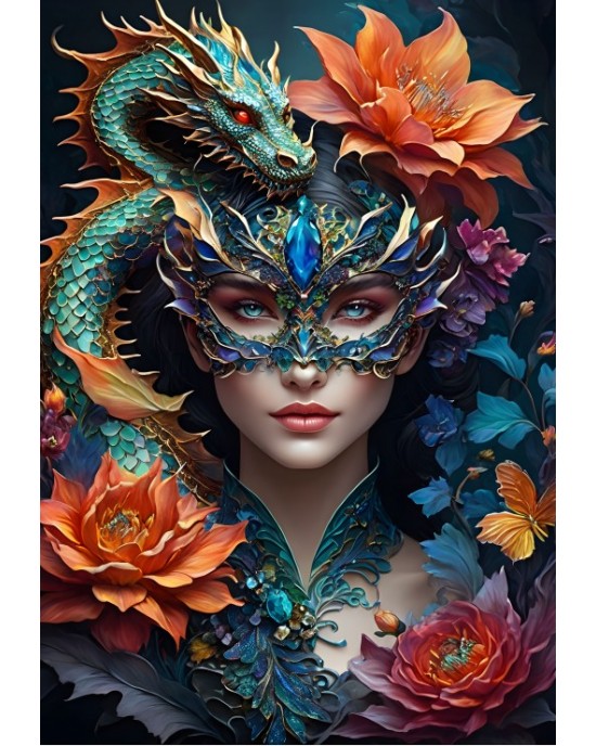 1000 κομμάτια LADY WITH A DRAGON