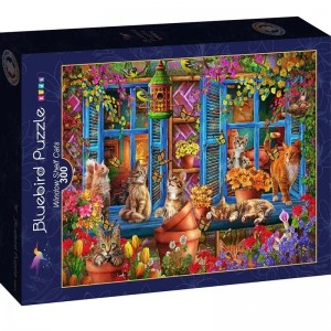 300 κομμάτια WINDOW SHELF CATS