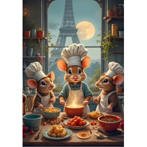 1000 κομμάτια LITTLE CHEFS OF PARIS