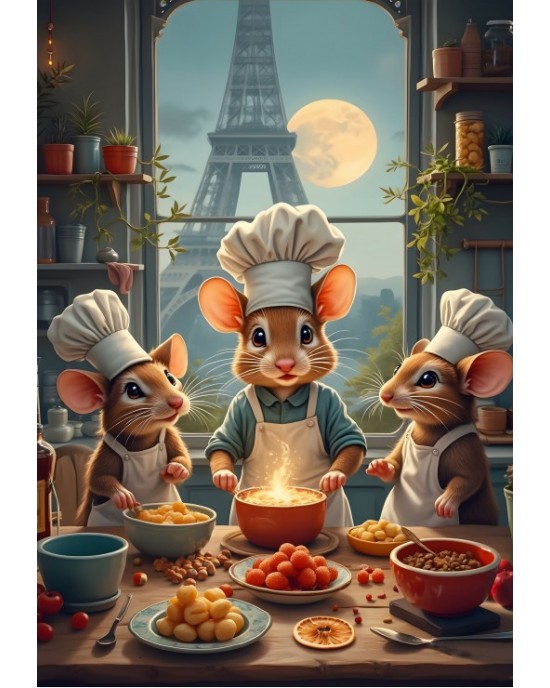 1000 κομμάτια LITTLE CHEFS OF PARIS