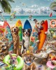 2000 κομμάτια DOGS AND CATS AT THE BEACH
