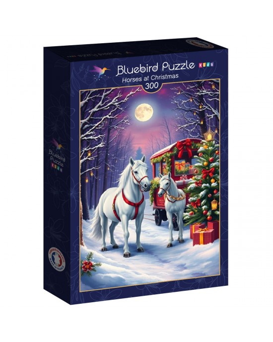 300 κομμάτια HORSES AT CHRISTMAS