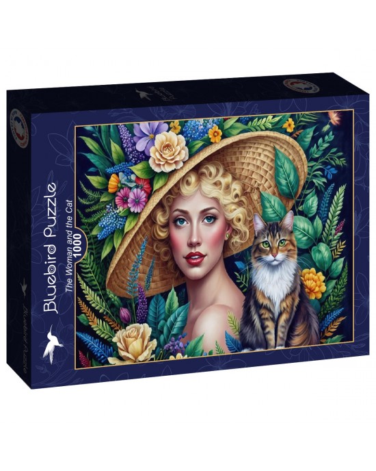 1000 κομμάτια THE WOMAN AND THE CAT