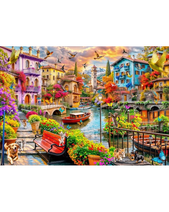 2000 κομμάτια THE VILLAGE ON THE CANAL