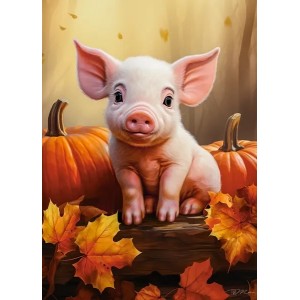 300 κομμάτια CUTE FALL PIGLET