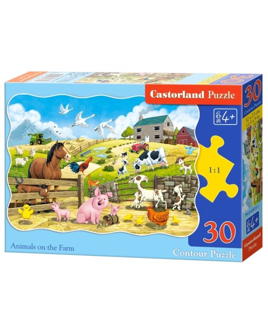30 κομμάτια ANIMALS ON THE FARM