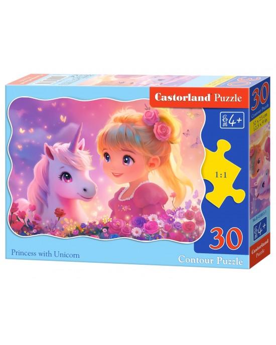 30 κομμάτια PRINCESS WITH UNICORN