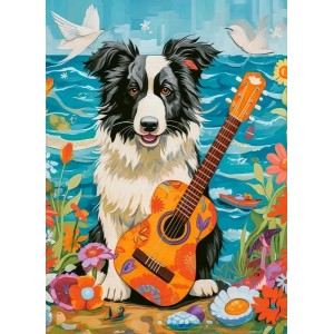 100 κομμάτια COLLIE, GUITAR AND THE SEA