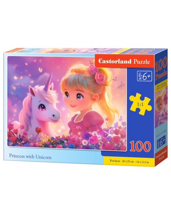 100 κομμάτια PRINCESS WITH UNICORN