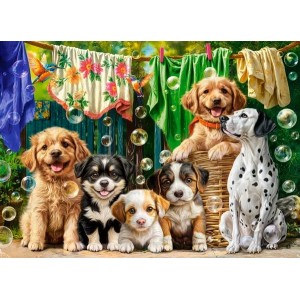 100 κομμάτια PUPPIES, LAUNDRY AND ANTICS