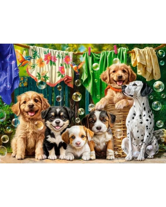 100 κομμάτια PUPPIES, LAUNDRY AND ANTICS