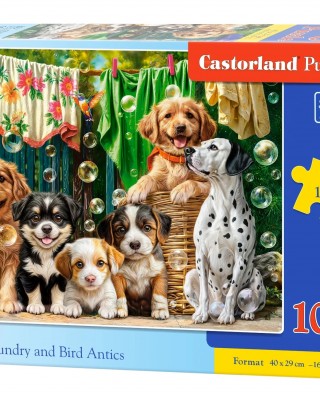 100 κομμάτια PUPPIES, LAUNDRY AND ANTICS