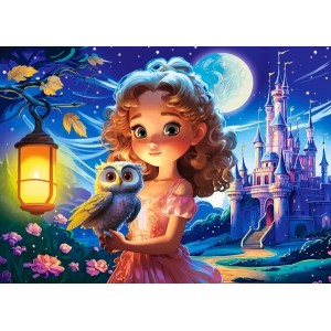 120 κομμάτια PRINCESS WITH OWL
