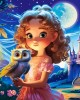 120 κομμάτια PRINCESS WITH OWL