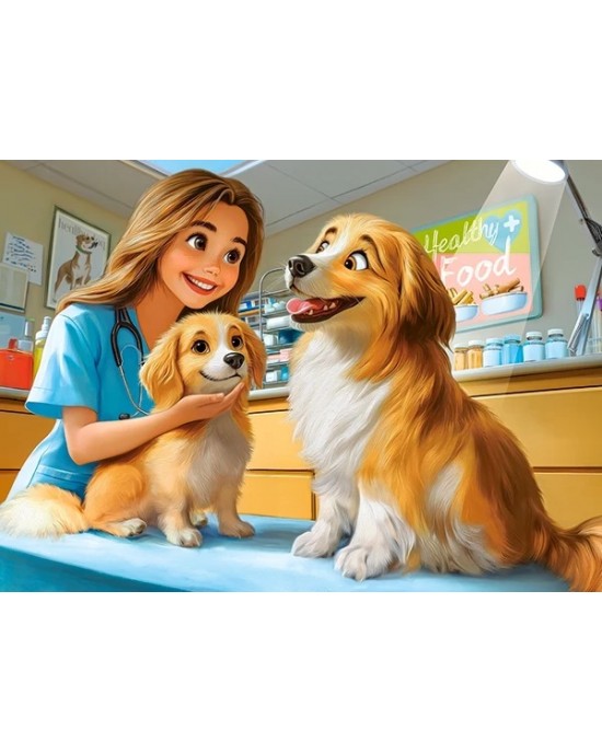 120 κομμάτια DOGS AT THE VET