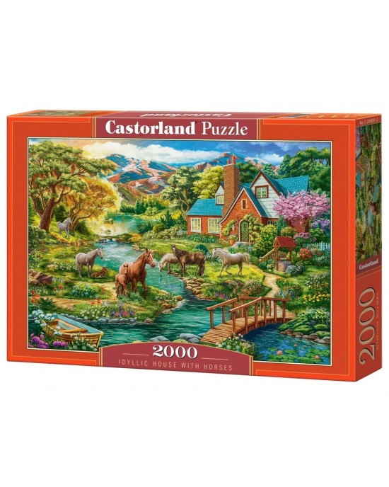2000 κομμάτια IDYLLIC HOUSE WITH HORSES
