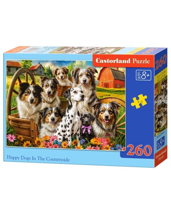 260 κομμάτια HAPPY DOGS IN THE COUNTRYSIDE