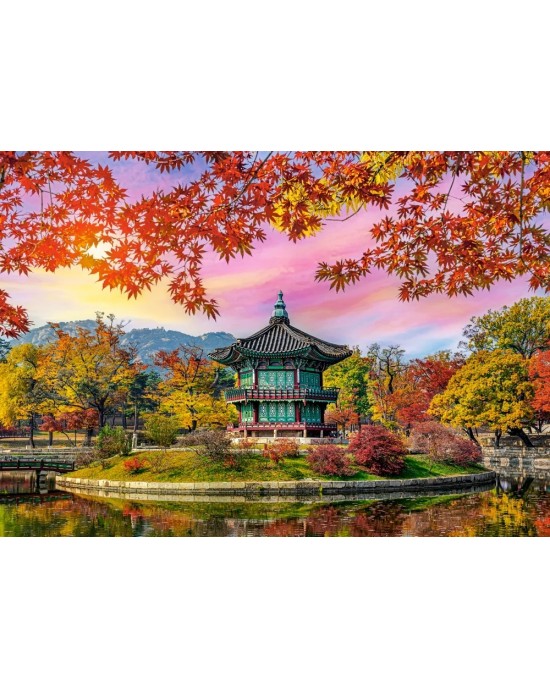 500 κομμάτια GYEONGBOKGUNG PALACE, SEOUL, SOUTH KOREA