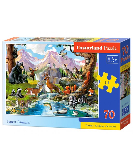 70 κομμάτια FOREST ANIMALS