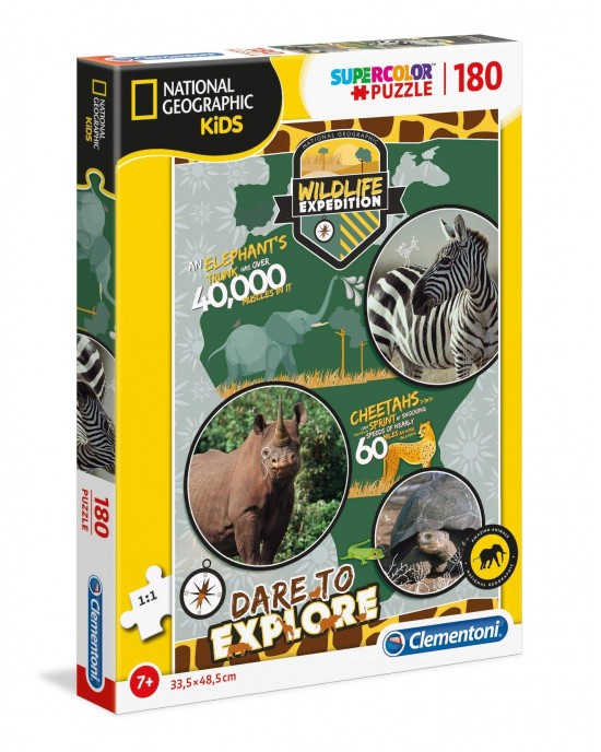180 κομμάτια NATIONAL GEOGRAPHIC KIDS - WILDLIFE